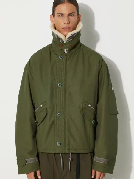 Куртка Kenzo Army Blouson перехідна oversize зелений