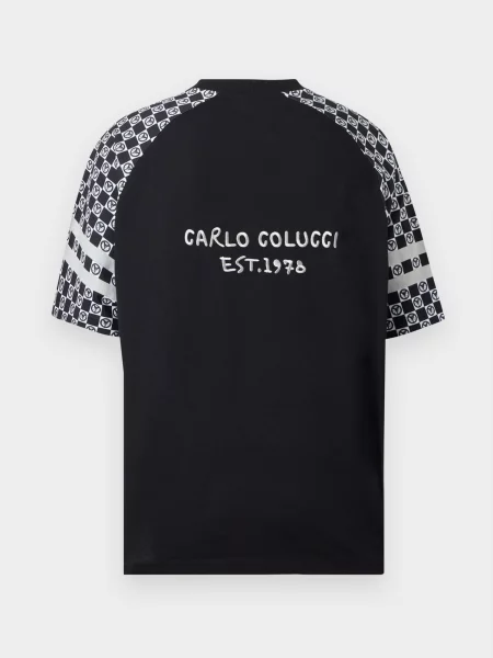 Carlo Colucci Tricou negru alb