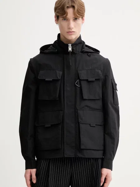 HUGO rövid kabát fekete