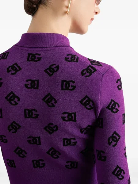 Polo Dolce & Gabbana μωβ