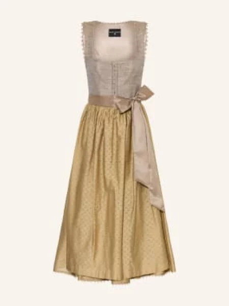 Kinga Mathe Sukienka Dirndl Z Bouclé Vincenza beige beżowa