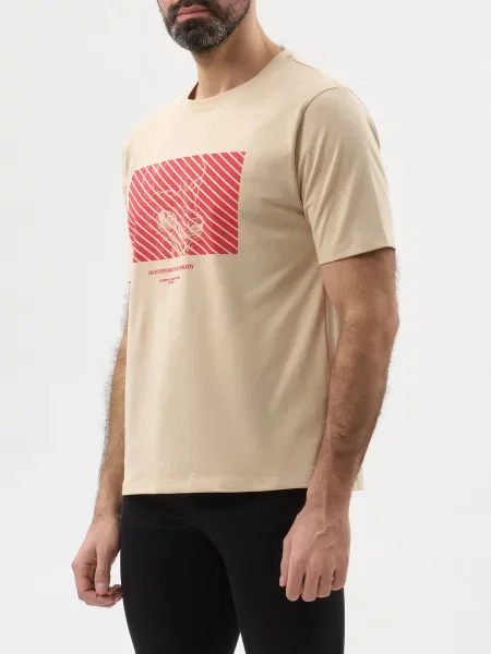 Футболка J.b4 Just Before бежева