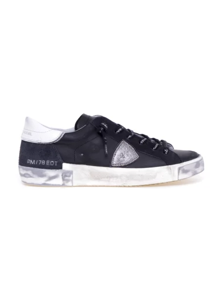 Sneakersy Philippe Model zamszowe do tenisa czarne