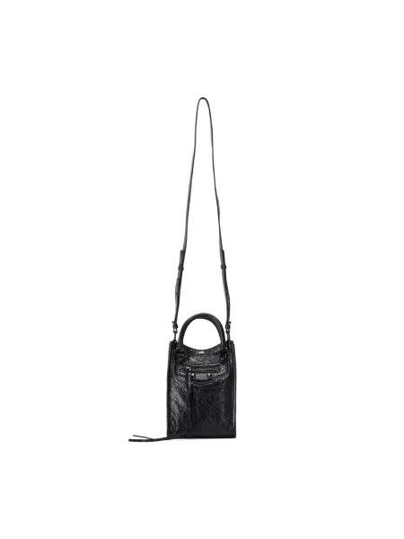 Torebka crossbody Balenciaga skórzana czarna