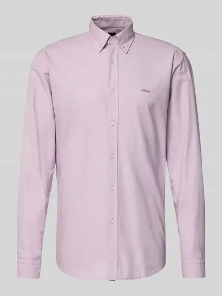 Koszula casualowa o kroju regular fit z bawełny Oxford model ‘RICKERT’ Boss Orange różowa