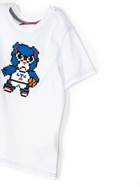 Koszulka dziecięca Mostly Heard Rarely Seen 8-bit biała