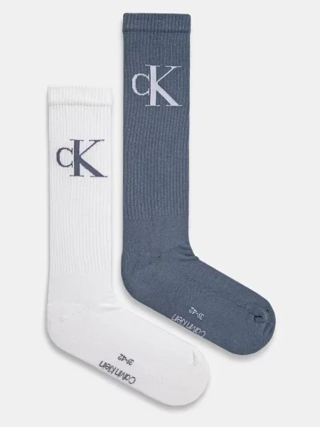 Чорапи Calvin Klein Jeans 2 чифта синьо