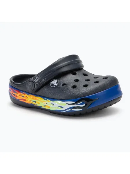 Детски джапанки Crocs Crocband Lights Clog Toddler deep navy синьо