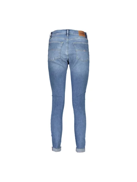 Jeansy skinny Tommy Jeans z wysoką talią niebieskie