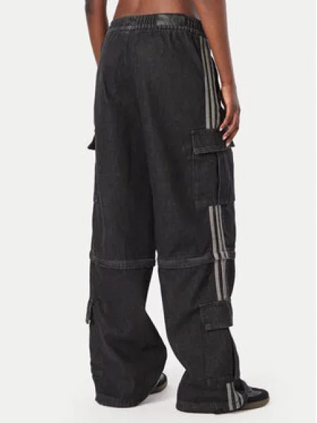 Adidas Džinsai Juoda Oversize pilka