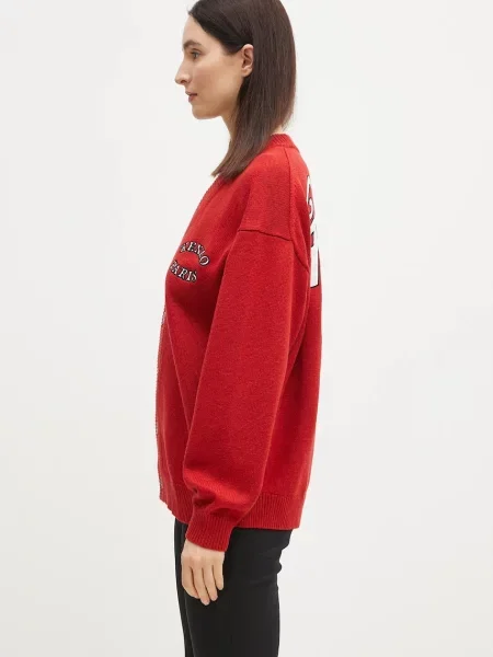 Вовняний кардиган Kenzo x Verdy червоний