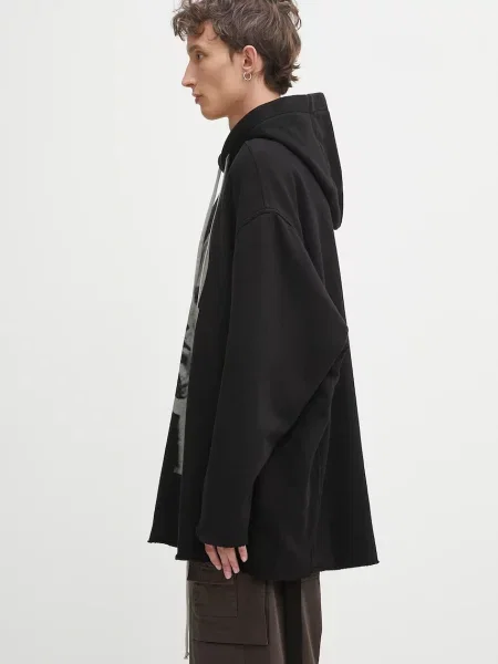 Μπλούζα Rick Owens DRKSHDW Peter με κουκούλα μαύρο
