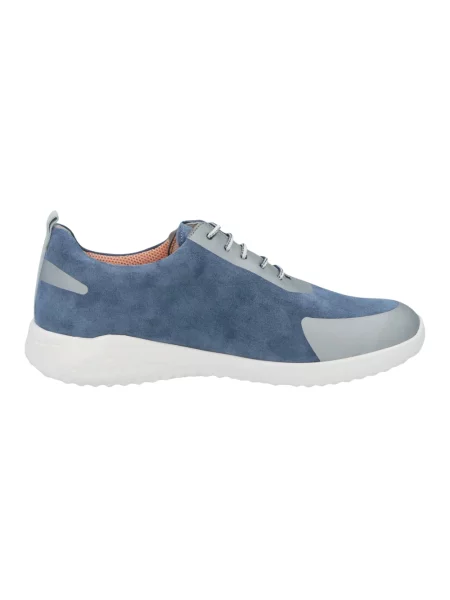 Sneakersy Solidus zamszowe niebieskie