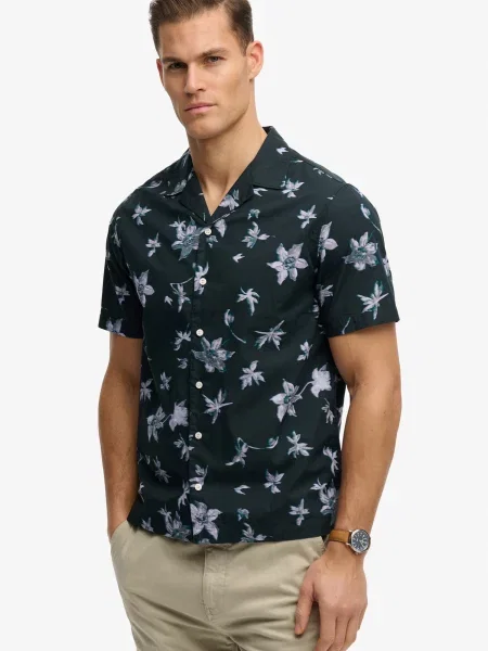 Superdry & Co Srajca marine / mornarska svetlo siva