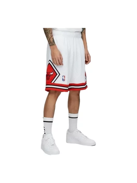 Spodenki sportowe Mitchell & Ness retro białe