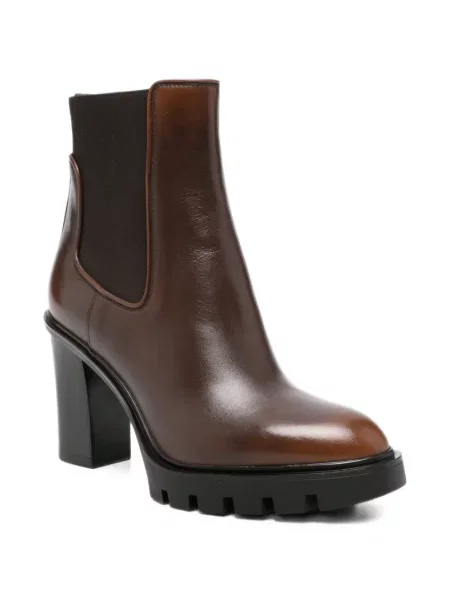 Botine chelsea Santoni chunky maro