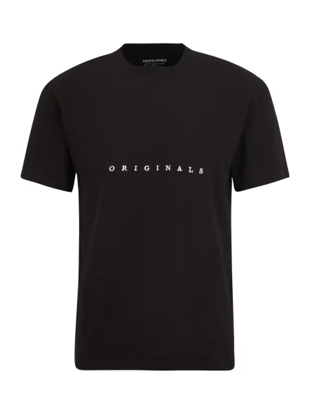 JACK & JONES Tricou JORCopenhagen negru alb