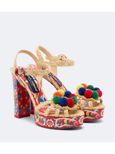 Sandale Dolce&gabbana cu platformă cu imagine