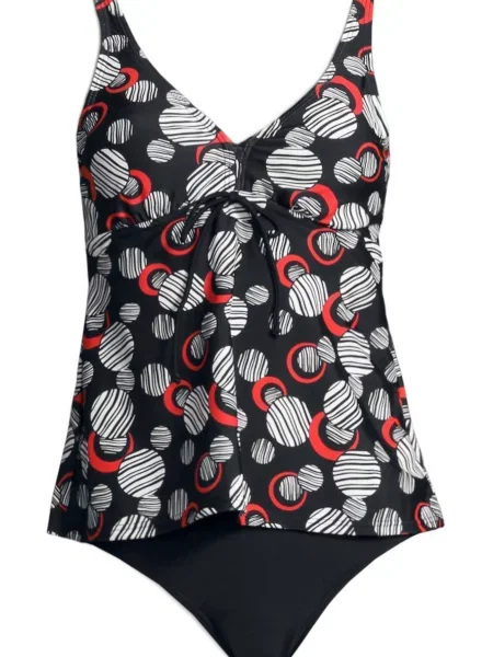 LASCANA Costum de baie Tankini roșu negru