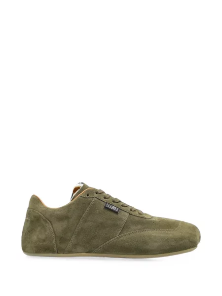 Sneakerși Mm6 Maison Margiela din piele de căprioară verde
