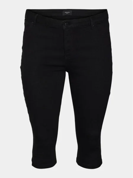 Vero Moda Curve Pantaloni capri Cjune negru