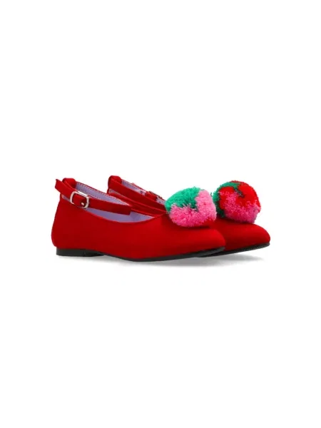Balerinki dziecięce Stella Mccartney czerwone