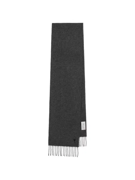 Fular Ami Paris cu broderie gri