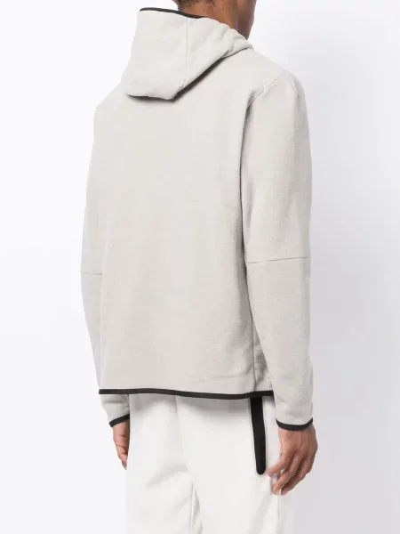 Hanorac cu glugă Nike din fleece gri