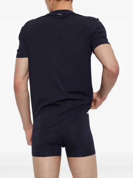 Tricou Dsquared2 cu decolteu rotund albastru