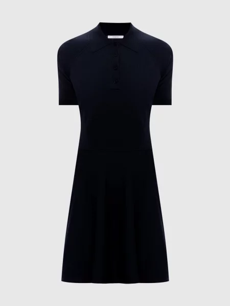 Сукня-поло з шовком Givenchy синя
