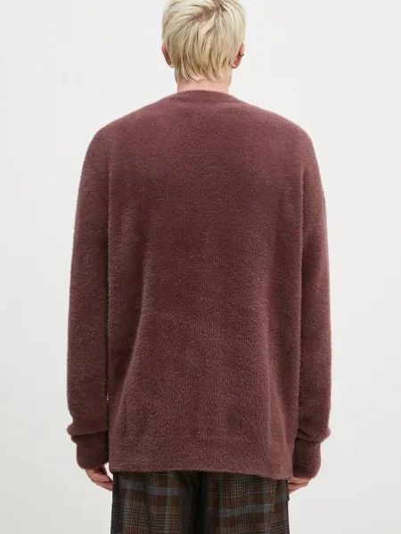 Aries cardigan Oversized Chenille Knit Cardigan maro