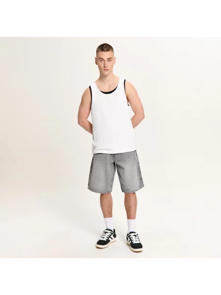 Джинсовые шорты Cropp серые