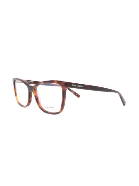 Ochelari de soare dreptunghiulari Saint Laurent Eyewear maro