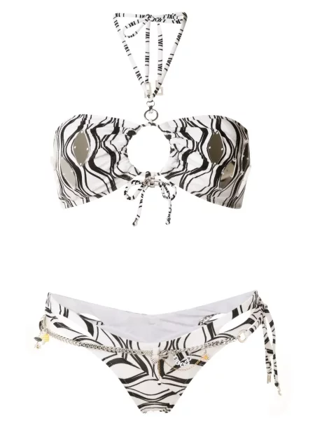Bikini Amir Slama cu imagine alb