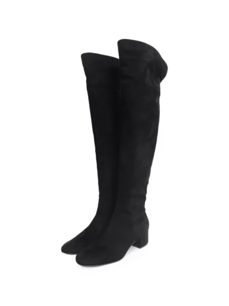 Cizme Gianvito Rossi din piele de căprioară negru