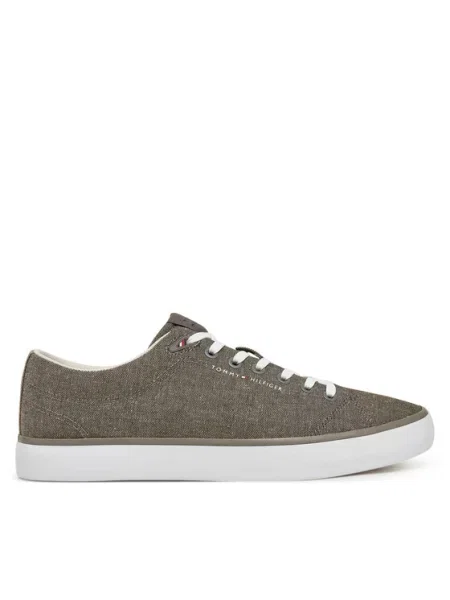 Tommy Hilfiger Tenis superge Th Hi Vulc Low Core Chambray siva