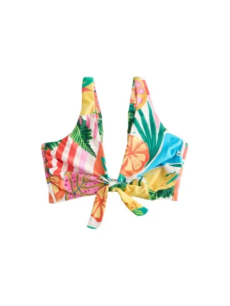 Next Bikini zgornji del / rumena / zelena / losos modra