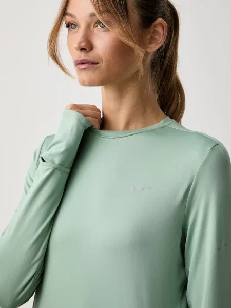 Nike hosszú ujjú felső futáshoz női Swift zöld