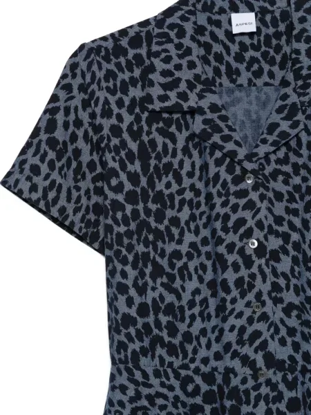 Rochie midi Aspesi cu imagine de costum albastru