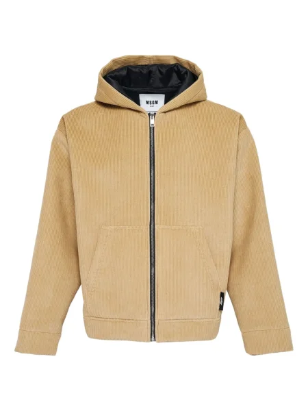 Manšestrová bunda Msgm s kapucí hnědá