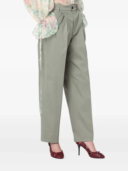Pantaloni Department 5 plisate verde