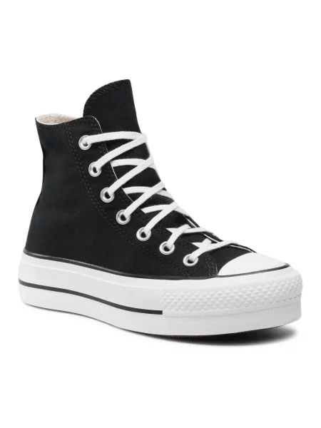 Sneakersy Converse Chuck Taylor All Star na platformie czarne