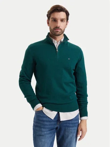 Tommy Hilfiger Pulover Temno zelena