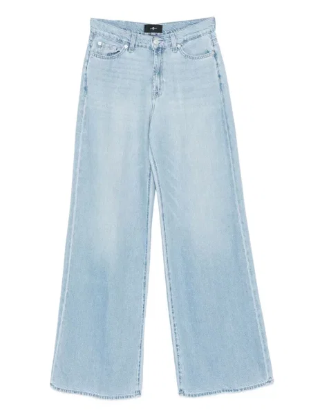 Straight fit džíny 7 For All Mankind modré