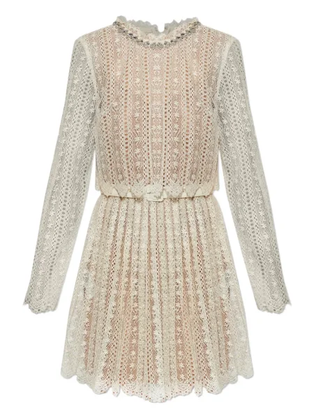 Maksi sukienka maxi Self-portrait koronkowa garniturowa