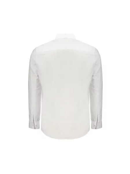 Koszula Calvin Klein z logo z długim rękawem biała