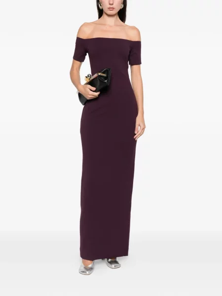 Rochie maxi Solace London de costum violet