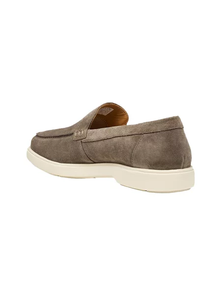 Pantofi loafer Geox din piele bej