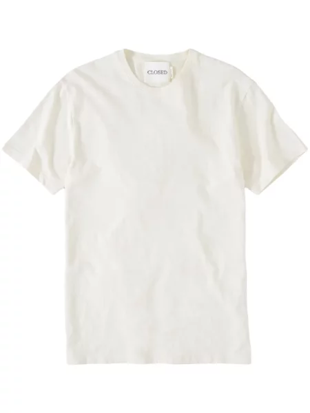 Tricou Closed scurt alb
