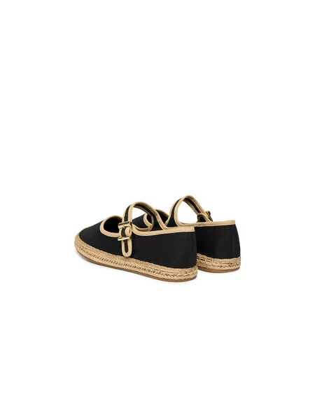 Espadrilky Tommy Hilfiger Buckle Maryjane Espadrille čierna